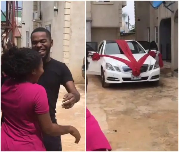 Man Surprises Girlfriend Of 4 Years With A N15M Benz E350